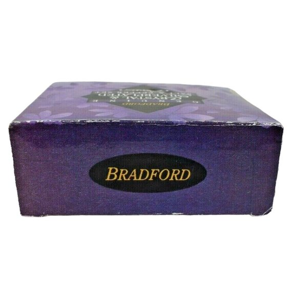 Bradford Crystal and Silver Plated Salt and Pepper Set 2 inch Tall New - Picture 4 of 5